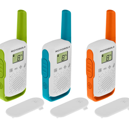Motorola Talkabout T42 trīskāršās PMR radioaparāti (3 gab. komplekts, PMR446, 16 kanāli, diapazons 4 km)