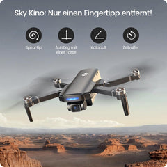 Holy Stone HS360S drons ar 4K GPS kameru pieaugušajiem, 3 km liela darbības rādiusa 5G attēla pārraide, 20 minūšu ilgs lidojuma laiks, sekojiet man, atgriezieties, RC salokāms drons, pilns komplekts iesācējiem, svars zem 249 g, C0