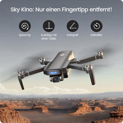 Holy Stone HS360S drons ar 4K GPS kameru pieaugušajiem, 3 km liela darbības rādiusa 5G attēla pārraide, 20 minūšu ilgs lidojuma laiks, sekojiet man, atgriezieties, RC salokāms drons, pilns komplekts iesācējiem, svars zem 249 g, C0
