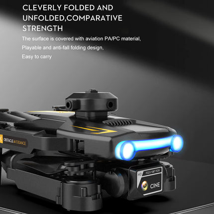 Goolsky LSRC XT2 drons, drons ar 4k kameru, WiFi optiskās plūsmas pozicionēšana, 2,4 GHz šķēršļu noteikšana, kvadrokoptera drons iesācējiem, melns