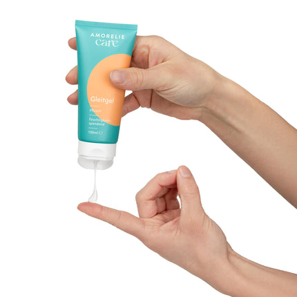 AMORELIE Care – persiku garšas lubrikants ēdams, uz ūdens bāzes, vegāns (100ml)