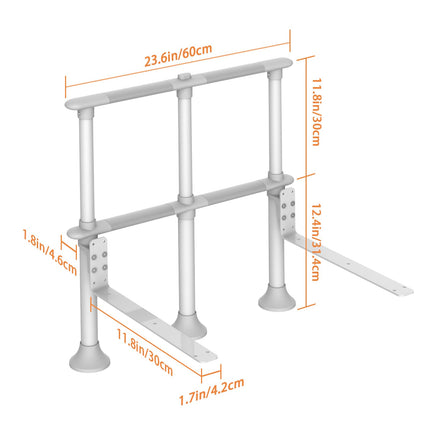 Heuffe gultas margu kritiena aizsardzība senioriem ar kājām, gultas satvēriena stienis stāvēšanas palīglīdzeklis vecāka gadagājuma cilvēkiem, drošības gultas margas, augstumā regulējama gultas aizsargmarga aprūpes gultai invalīdiem