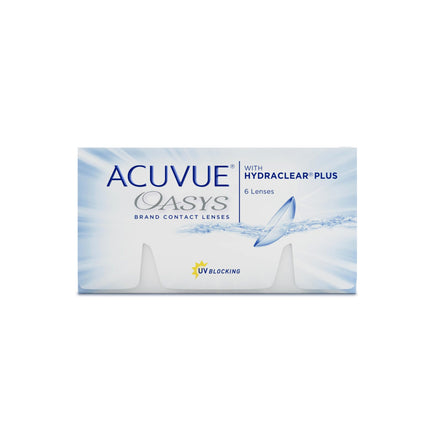 ACUVUE OASYS 2 nedēļu kontaktlēcas dienai un naktij ar -3 dpt un BC 8.4 – UV aizsardzība, aizsardzība pret sausumu un ārkārtīgi ērta valkāšana – 6 lēcas