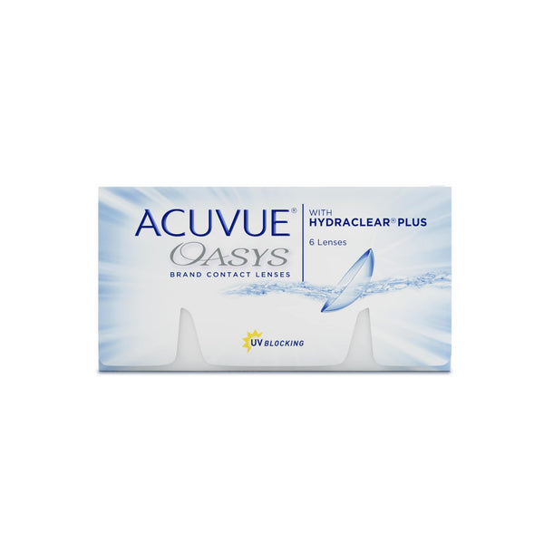 ACUVUE OASYS 2 nedēļu kontaktlēcas dienai un naktij ar -3 dpt un BC 8.4 – UV aizsardzība, aizsardzība pret sausumu un ārkārtīgi ērta valkāšana – 6 lēcas