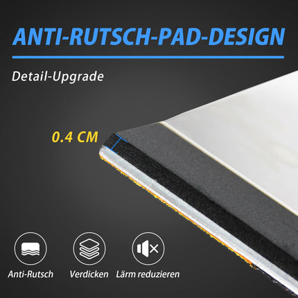 LIEKUMM 40 x 80 cm durvju sliekšņa rampa, līdz 300 kg, viegla piekļuves rampas sliekšņa rampa ar neslīdošu virsmu, apmales rampa durvīm, kāpnēm, pakāpieniem
