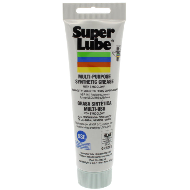 Super Lube 21030 sintētiskā smērviela (NLGI 2), 85 g tūbiņa, ražotājs Super Lube