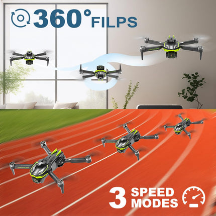 Drons ar 1080P kameru bērniem un pieaugušajiem ar bezkontaktu motoru, salokāms kvadrokopters ar WiFi pārraidi, 35 minūšu ilgs lidojuma laiks, iesācēju dronu rotaļu dāvanas zēniem un meitenēm