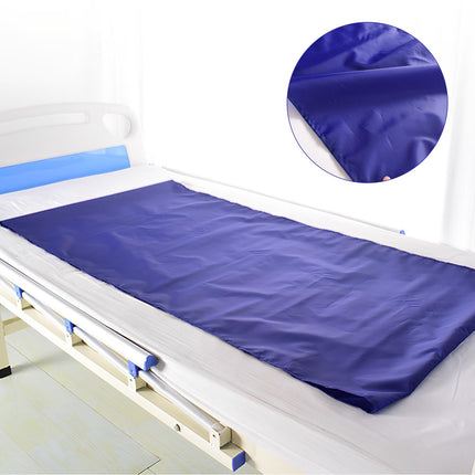 Lunaanda bīdāmā palags gulošiem pacientiem, bīdāmā palags gultas pārvietošanai, pacientu pārvietošanas bīdāmā palags vecāka gadagājuma cilvēku apgriešanai, pārvietošanai un pozicionēšanai slimnīcām, mājām, 70 x 68 cm (zils)