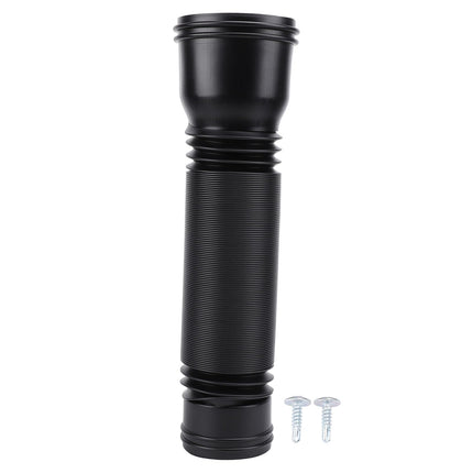 Lietus notekas pagarinājums, elastīgs notekas pagarinājums, novirzītājs, PE, pagarināms notekas pagarinājums Villa Outdoor, apaļš, 20 līdz 59 collas (MELNS)