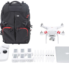 DJI mugursoma Phantom 1, Phantom 2 un Phantom 3 sērijas UAV gaisa kvadrokoptera dronam - melna