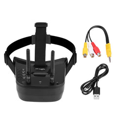 VGEBY FPV aizsargbrilles, 3 collu 480 * 320 displejs 5.8G 40 kanāli Mini FPV aizsargbrilles Iebūvēts 3.7V 1200mAh akumulators FPV dronam kvadrokopteram