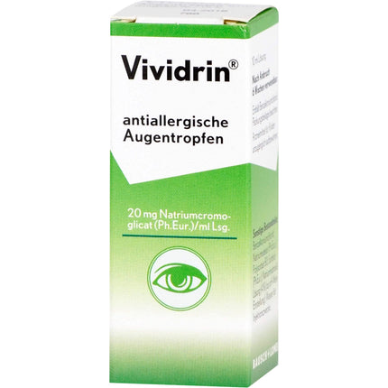 VIVIDRIN antialerģiski acu pilieni 10 ml