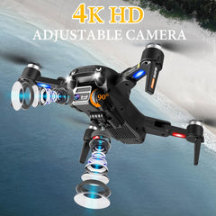 OBEST drons ar 4K kameru, bezkontaktu motora drons, FPV salokāms kvadrokoptera drons ar 360° aktīvu šķēršļu novēršanu, bērnu un pieaugušo rotaļlietas un dāvanas
