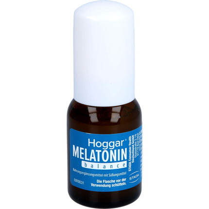 Hoggar MELATONIN balance - Miega aerosols - Uztura bagātinātājs ar melatonīnu, lai saīsinātu aizmigšanas laiku un cīnītos pret laika joslu nobīdi - ar B6 vitamīnu - 20 ml aerosols
