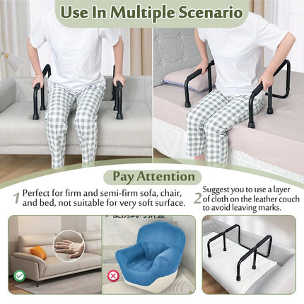 Mybow Couchschienen für ältere Menschen, Stehhelfer, Stuhlliftassistenzgeräte für Senioren, Handicap Couch Cane, Stand Up Mobilitätshilfen, Sitzheber für Stuhl, Couch Haltegriff, Tragbarer Standrahmen