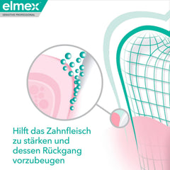 elmex zobu pasta jutīgai ādai Professional Repair &amp; Prevent 2x75ml – medicīniska zobu tīrīšana tūlītējai*, ilgstošai aizsardzībai – novērš smaganu atkāpšanos un jaunu sāpju rašanos