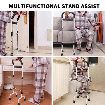 Aufstehhilfe Bett, Ältere Stehhilfe, Mobile Aufstehhilfe Aufsteh-und Sitzhilfe - 6 Stufen Einstellbar,Stützgestel - Belastbar 136kg,Stand Bett Aufstehhilfe Geeignet für Ältere und Behinderte Menschen