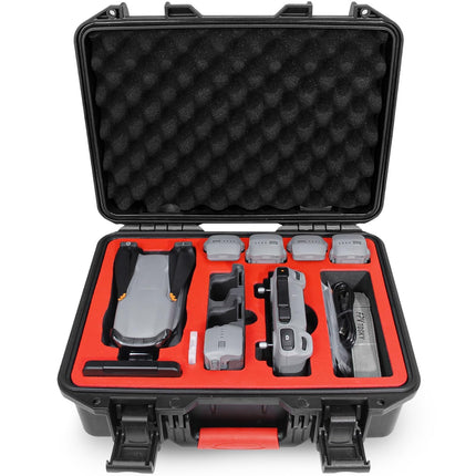 FPVtosky maciņš DJI Air 3S /3 droniem/Fly More Combo, ūdensizturīgs Air 3 /3S cietais maciņš-soma aksesuāriem, saderīgs ar DJI RC 2/RC-N2/RC Pro ar aizsargapvalku, līdz 8 baterijām