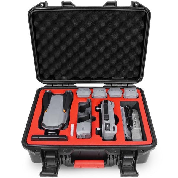 FPVtosky maciņš DJI Air 3S /3 droniem/Fly More Combo, ūdensizturīgs Air 3 /3S cietais maciņš-soma aksesuāriem, saderīgs ar DJI RC 2/RC-N2/RC Pro ar aizsargapvalku, līdz 8 baterijām