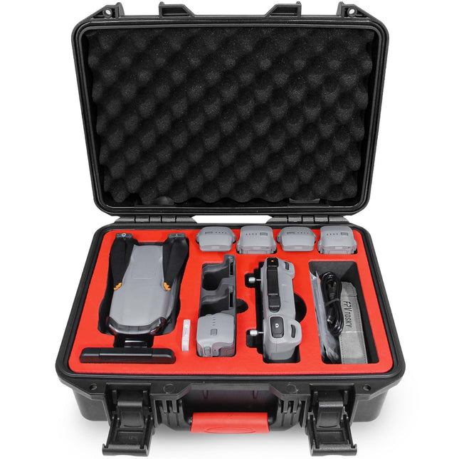 FPVtosky maciņš DJI Air 3S /3 droniem/Fly More Combo, ūdensizturīgs Air 3 /3S cietais maciņš-soma aksesuāriem, saderīgs ar DJI RC 2/RC-N2/RC Pro ar aizsargapvalku, līdz 8 baterijām