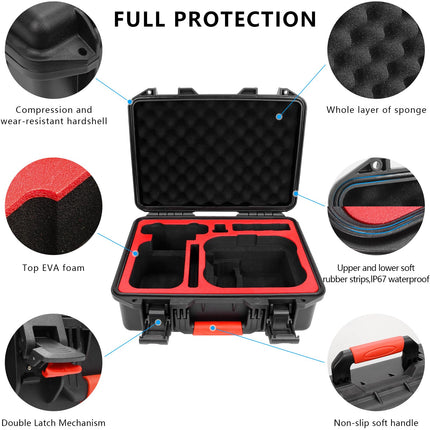 FPVtosky Avata 2 soma, ūdensnecaurlaidīga soma DJI Avata 2 drona/Fly More komplektam, piemērota DJI Goggles 3, RC Motion 3 un DJI FPV tālvadības pults 3 piederumiem [TIKAI SOMA]