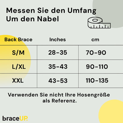 BraceUP muguras atbalsta josta - elpojoša muguras ortoze vīriešiem un sievietēm, muguras atbalsts, jostasvietas atbalsta josta muguras lejasdaļas sāpēm ar išiasu (L/XL)