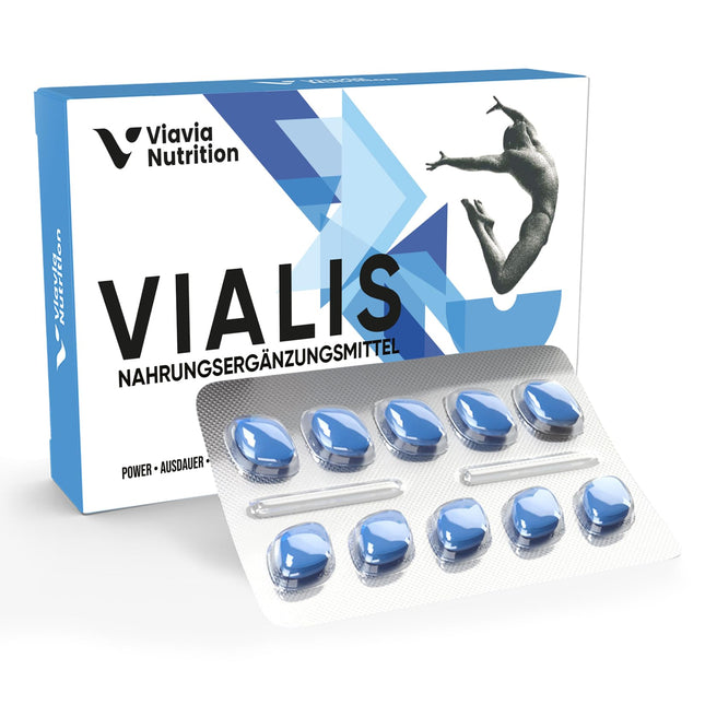 VIALIS – Dabīgs uztura bagātinātājs aktīviem vīriešiem – Extra Strong – Augstā devā ar maka, žeņšeņa, Tribulus Terrestris un L-arginīna