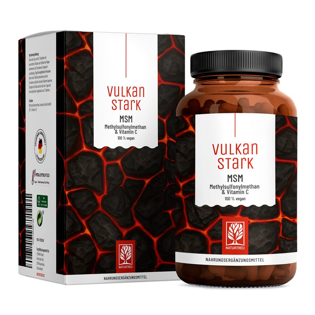 Augstas devas MSM tabletes - 2000 mg MSM ar dabīgu C vitamīnu no acerolas - 4 mēnešu krājumi - Alternatīva MSM kapsulām - Metilsulfonilmetāns, vegāns, laboratoriski pārbaudīts