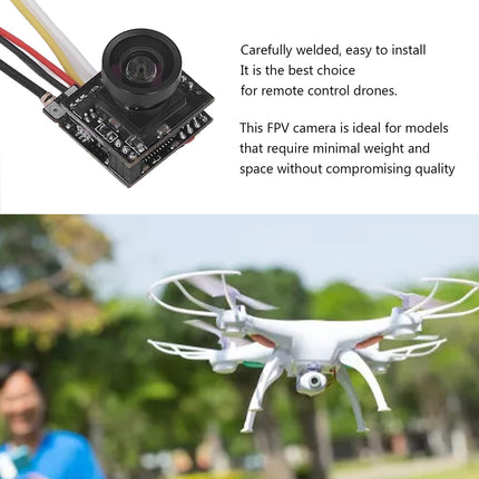 Alomejor AIO FPV kameras bezvadu video raidītājs ar 800TVL HD mikrokameru NTSC PAL droniem, sacīkšu automašīnām, FPV aizsargbrillēm un ekrāniem