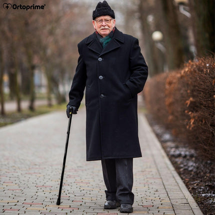 OrtoPrime saliekams spieķis, saliekams spieķis, saliekams spieķis vīriešiem un sievietēm, regulējams spieķis, izvelkams.