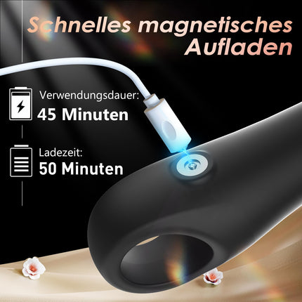 Vibrācijas efekts sievietēm, dildo vibrators, seksa rotaļlieta sievietēm un pāriem, ekstremāls sekss - pārnēsājams masāžas nūjiņš sieviešu seksam ar 10 režīmiem, spēcīgi un klusi vibratori sievietēm, G-punkta klitora stimulēšanai