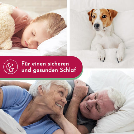 Clinotest nesaturēšanas ieliktņu komplekts (2 gab.) – Oeko-TEX sertificēts, ūdensnecaurlaidīgs un elpojošs gultas ieliktnis, 75x90 cm, absorbējošs matrača aizsargs nesaturēšanas gadījumā, aizsardzība pret mitrumu, mazgājams – balts/zils