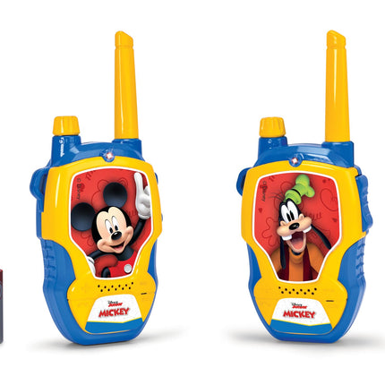 Dickie Toys – rācija Disney Mickey Mouse 2, īpaši izstrādāta bērniem no 4 gadu vecuma, darbības rādiuss līdz 100 m, rotaļu rācijas