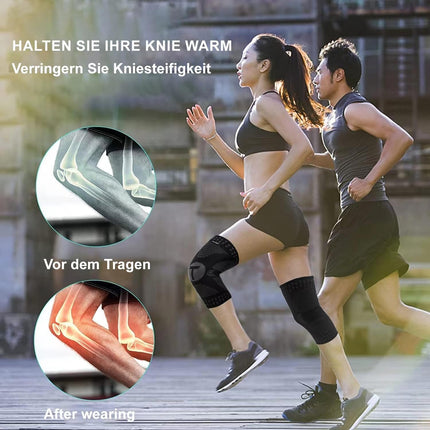 Teylam Kniebandage für Männer/Damen 2er set, Medizinisches knieschoner für Meniskusriss, Arthritis, ACL, Kompression bandage knie für Basketball, Volleyball, Yoga, Laufen, Rechts & links Bein tragbar