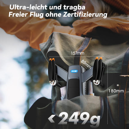 HYTOBP P17 GPS drons ar 4K kameru pieaugušajiem, 4K GPS drons ar bezkontaktu motoru, 3 akumulatori, 5G WiFi pārraide, FPV RC droni ar 3 kamerām, sekojiet man, automātiska atgriešanās, svars zem 249 g