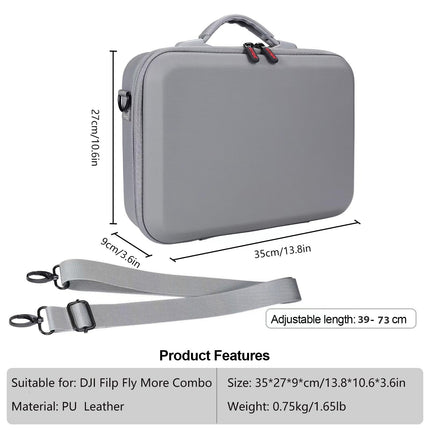 Uvafly Flip Bag, pārnēsājama uzglabāšanas soma, ceļojumu aizsargmaciņš DJI Flip Fly un citiem Combo dronu un RC 2 tālvadības pults piederumiem