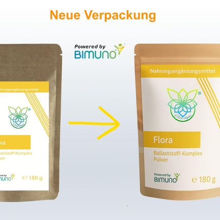 VITARAGNA Bimuno Flora šķiedrvielu komplekss ar GOS pulvera veidā - mātes piens arī pieaugušajiem, zarnu florai un zarnu baktērijām, 180g