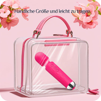 Vibrācija sievietēm, G punkta vibrācija sievietēm, dildo, seksa rotaļlieta sievietēm, 20 vibrācijas režīmi, 8 ātrumi, klusa, ūdensnecaurlaidīga, seksa rotaļlieta sievietēm, īpaši spēcīga (rožu sarkana)