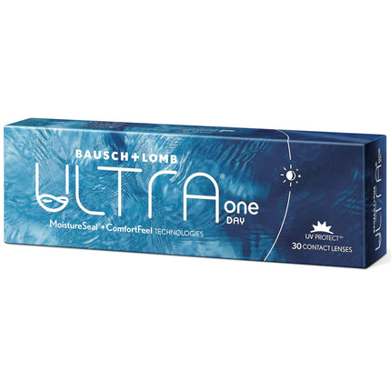 Bausch + Lomb ULTRA ONE DAY, sfēriskas dienas lēcas, augstākās kvalitātes mīkstās kontaktlēcas, 30 gab., / BC 8,6 mm / DIA 14,2 / -4,25 dioptrijas