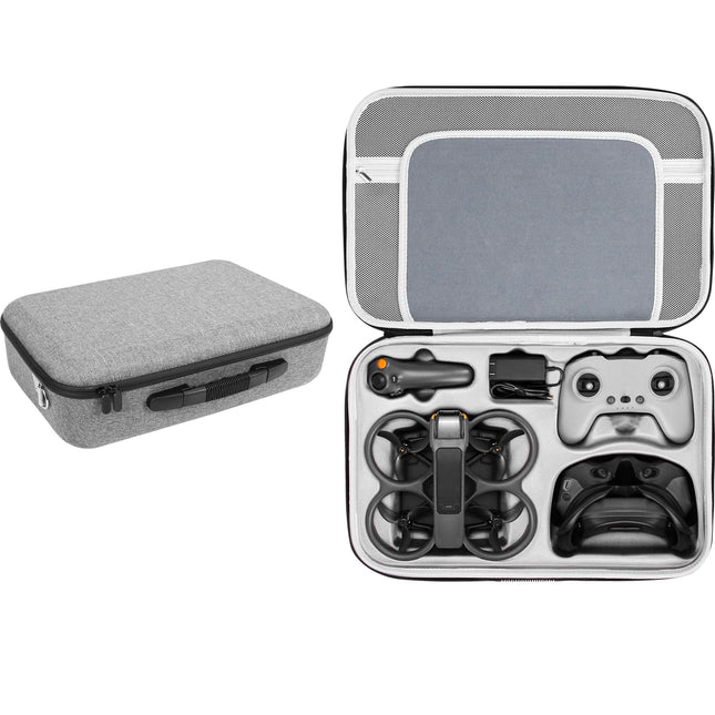 FPVtosky Avata 2 soma DJI Avata 2 piederumiem, cieta soma DJI Avata 2 Fly More Combo ierīcei, kas paredzēta DJI Goggles 3/RC Motion 3/FPV tālvadības pultij 3, akumulatora uzlādes stacija, Avata 2 piederumi
