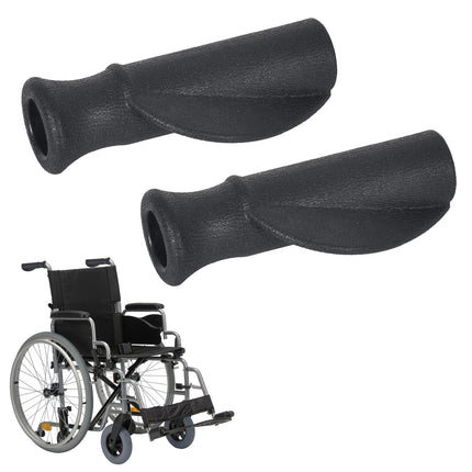 Colexy 2 Comfort rollatora rokturu iepakojums, ergonomiskas formas, gumijas rokturi, rollatora rokturis, rollatora turētājs, labais un kreisais, rokturis mobilitātes palīglīdzeklim, φ 22 mm (melns)