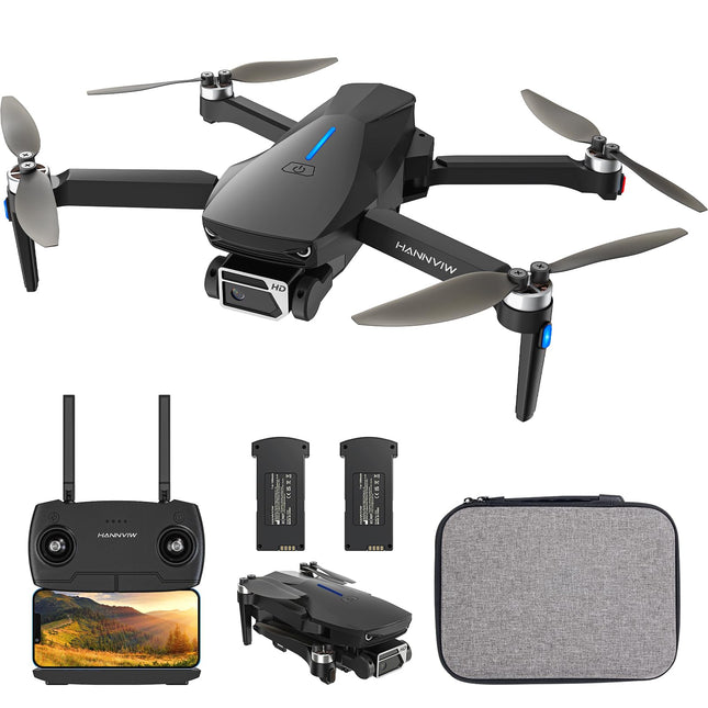HANNVIW H220 GPS drons ar 4k kameru pieaugušajiem, zem 249 g, RC kvadrokoptera 5G FPV pārraide, bezsuku motors, liels darbības rādiuss, vieda atgriešanās, vietas režīms, sekošanas režīms iesācējiem