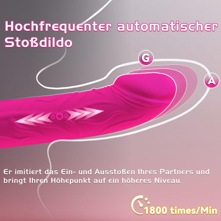 Dildo vibratora grūdiena funkcija, 2 vienā G-punkta vibrācija sievietēm, seksa rotaļlieta sievietēm pāriem, reālistisks silikona anālais dildo, Budoli erotiska seksa rotaļlieta 10 vibrācijas un 3 grūdieni