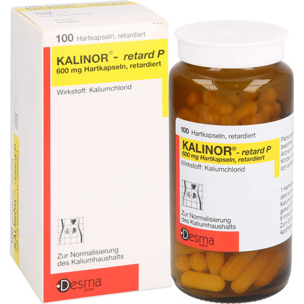 KALINOR retard P 600 mg cietās kapsulas 100 gab.