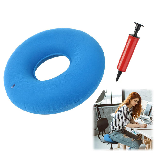 Donutu spilvens, hemoroīdu sēdekļa spilvens, sēdekļa gredzens pēc operācijas, ortopēdisks, izgulējumu spilvens, pārnēsājams piepūšams sēdekļa spilvens ar sūkni hemoroīdiem, astes kaula sāpēm, ratiņkrēsliem, grūtniecēm