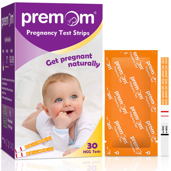Premom 30 x grūtniecības tests agrīnai lietošanai. Īpaši jutīgs agrīnas grūtniecības tests: grūtniecības tests 10 mSV/ml - grūtniecības agrīna noteikšana 3 minūtēs - izdevīgs iepakojums 30 SST agrīna testa veikšanai.