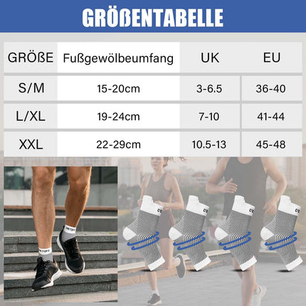 PUTUO neiropātijas zeķes vīriešiem un sievietēm: ortopēdiskās kompresijas zeķes plantārā fascīta zeķes potītes ortoze, liels, L/XL, baltas, 4 pāri