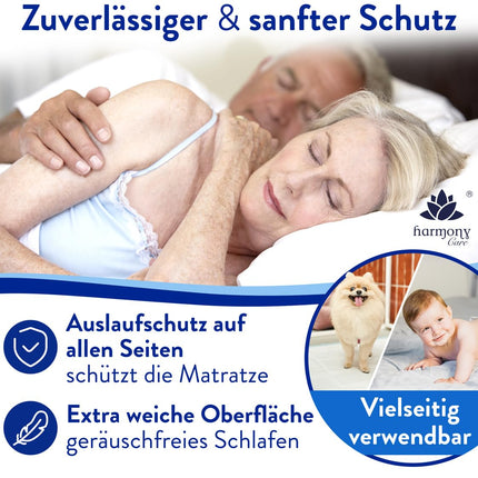 Harmony Care® 20 x XL nesaturēšanas gultas paliktņi, 6 slāņu aizsargieliktņi gultām - 80 x 150 cm absorbējoši medicīniskie paliktņi - neslīdoši nesaturēšanas paliktņi, vienreizlietojami