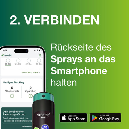 NICORETTE aerosols, trīs iepakojumi ar piparmētru garšu – Atmet smēķēšanu ar nikotīna aerosolu – 1 izsmidzināšanas reize aizstāj līdz pat 150 cigaretēm – smēķēšanas atmešanai