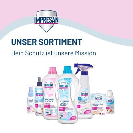 IMPRESAN dezinfekcijas roku aerosols | Higiēniska tīrība bez ūdens | Piemērots roku un sejas maskām | Efektīvs pret baktērijām un vīrusiem | 100 ml